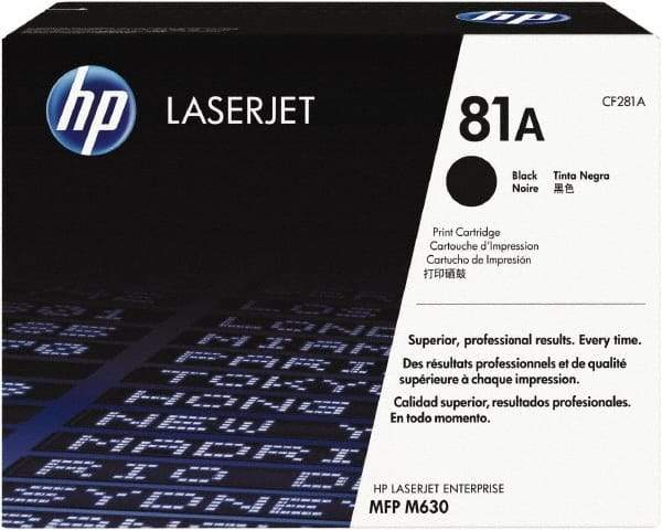 Hewlett-Packard - Black Toner Cartridge - Use with HP LaserJet Enterprise Flow MFP M630z, Enterprise MFP M630f, M630h - Exact Industrial Supply