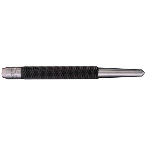 Starrett Center Punch - Model No 117E; 1/4″ Tip Diameter; 1/2″ Body Diameter - Exact Industrial Supply