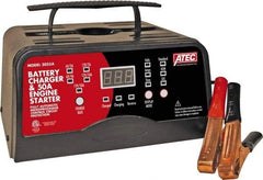 ATEC - 6/12 Volt Automatic Charger - 10 Amps/2 Amps, 50 Starter Amps - Exact Industrial Supply