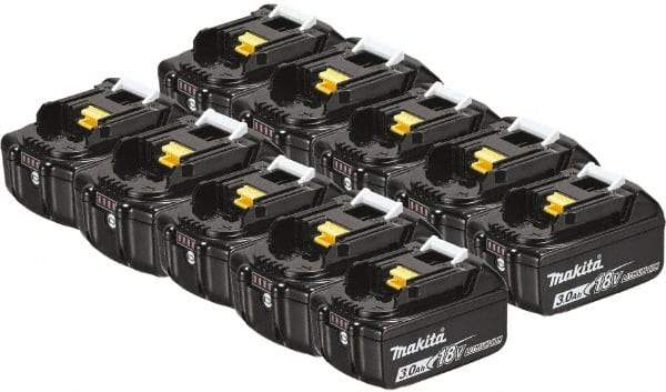 Makita - 18 Volt Lithium-Ion Power Tool Battery - 3 Ahr Capacity, Series LXT - Exact Industrial Supply