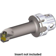 Kennametal - Insert Style NG 3R, 140mm Head Length, Left Hand Cut, Internal Modular Threading Cutting Unit Head - System Size KM4X63, 22mm Center to Cutting Edge, Series NE - Exact Industrial Supply