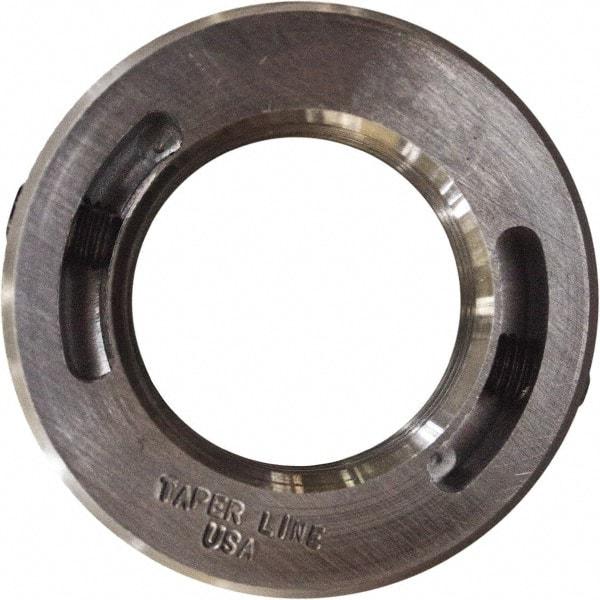 Taper Line - 1-1/8-12 Thread, Steel, One Piece Threaded Shaft Collar - 1-7/8" Outside Diam, 1/2" Wide - Exact Industrial Supply