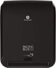 Georgia Pacific - Hands Free, Plastic Paper Towel Dispenser - 16.8" High x 12.9" Wide x 9" Deep, 1 Roll with Stub, Black - Exact Industrial Supply