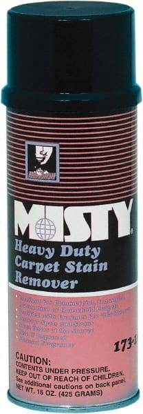 Misty - 20 oz Aerosol Carpet/Fabric Stain & Spot Remover - Unscented, Use on Carpet & Upholstery - Exact Industrial Supply