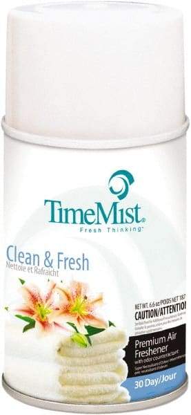 TimeMist - 6.6 oz Air Freshener Dispenser Canister Refill - Clean/Fresh, Compatible with TimeMist Metered Fragrance Dispensers - Exact Industrial Supply