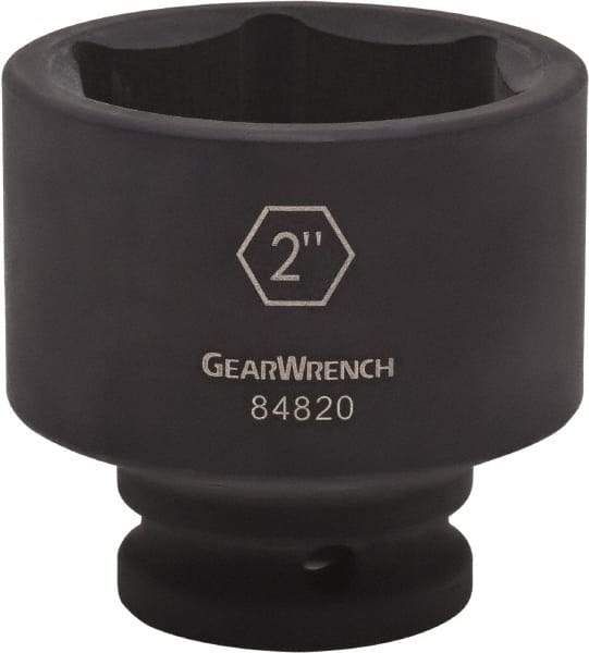 GearWrench - 3/4" Drive 2-7/16" Standard Impact Socket - 6 Points, 2-7/8" OAL - Exact Industrial Supply