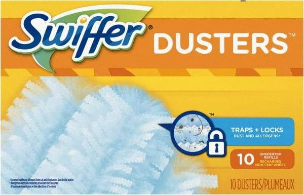 Swiffer - Replacement Fiber Duster - 6" OAL, Light Blue - Exact Industrial Supply