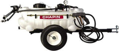 Chapin - 15 Gal Tow Behind Sprayer - Polyethylene Tank, 15' Reinforced Hose with Brass Wand - Exact Industrial Supply