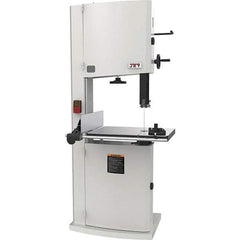 Jet - 20" Throat Capacity, Step Pulley Vertical Bandsaw - 2,530/4,850 SFPM, 5 hp, Single Phase - Exact Industrial Supply