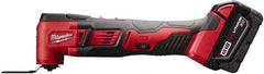 Milwaukee Tool - 18 Volt, Cordless Multi Tool Kit - 5,000 to 20,000 RPM, Battery Included - Exact Industrial Supply