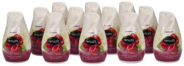Renuzit - 7 oz Bottle Air Freshener - Gel, Raspberry Scent - Exact Industrial Supply