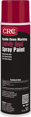 CRC - 20 fl oz Red Marking Paint - 700' Coverage, Lead Free Formula, 526.7 gL VOC - Exact Industrial Supply