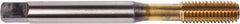 Union Butterfield - M20x2.50 Metric Coarse 6H Modified Bottoming Thread Forming Tap - Powdered Metal High Speed Steel, TiN Finish, 140mm OAL, 32mm Thread Length, Right Hand Thread, Series 1687AP - Exact Industrial Supply