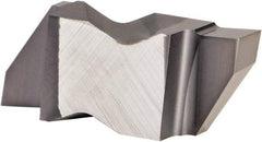 Kennametal - 4189NGP Grade KCU10, 4.8mm Cutting Width Carbide Grooving Insert - 6.35mm Max Depth of Cut, Right Hand, 0.57mm Corner Radius, AlTiN Finish - Exact Industrial Supply