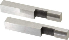 SPI - 2.366 Inch Overall Length, 0.315 Inch Jaw Thickness, 0.25 Inch Radius, Gage Block Cylindrical Jaws - Radius 0.00003 Inch, Pair 0.00004 Inch Accuracy, Sold As Pair, For Use with Rectangular Gage Blocks, 2 Pieces - Exact Industrial Supply