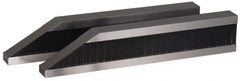 SPI - 4 Inch Overall Length, 0.75 Inch Jaw Thickness, Gage Block Bevel End Jaws - Flatness per 2 Inch +/-0.00002 Inch Accuracy, Sold As Pair, For Use with Rectangular Gage Blocks, 2 Pieces - Exact Industrial Supply