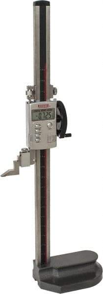 SPI - 18" Electronic Height Gage - 0.0005" Resolution, Accurate to 0.0015", LCD Display, SPC Data Output - Exact Industrial Supply