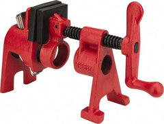Bessey - 3/4" Pipe, 1-11/16" Throat Depth, 1-11/16" Clamp Face, H Style Pipe Clamp - Exact Industrial Supply
