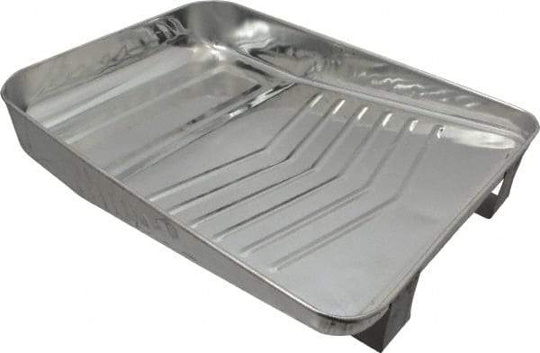 Premier Paint Roller - 9" Roller Compatible Metal Paint Tray with Ladder Legs - 1 Qt Capacity, 10-1/2" Wide, Metal - Exact Industrial Supply