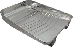 Premier Paint Roller - 9" Roller Compatible Metal Paint Tray with Ladder Legs - 1 Qt Capacity, 10-1/2" Wide, Metal - Exact Industrial Supply