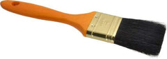 Premier Paint Roller - 2" Flat Hog Varnish Brush - 2-1/2" Bristle Length, 7" Wood Handle - Exact Industrial Supply