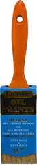 Premier Paint Roller - 2" Flat Hog Varnish Brush - 2-1/2" Bristle Length, 7" Wood Handle - Exact Industrial Supply