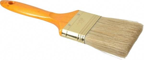 Premier Paint Roller - 2-1/2" Flat Hog Varnish Brush - 2-3/4" Bristle Length, 7" Wood Handle - Exact Industrial Supply