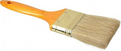 Premier Paint Roller - 2-1/2" Flat Hog Varnish Brush - 2-3/4" Bristle Length, 7" Wood Handle - Exact Industrial Supply