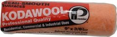 Premier Paint Roller - 3/8" Nap, 9" Wide Paint General Purpose Roller Cover - Semi-Smooth Texture, Wool/Poly Blend - Exact Industrial Supply