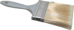 Premier Paint Roller - 4" Synthetic Varnish Brush - 3-1/2" Bristle Length, 6-1/2" Plastic Handle - Exact Industrial Supply