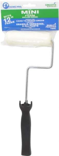 Premier Paint Roller - Mini Paint Roller - 4" Wide, Includes Roller Cover & Frame - Exact Industrial Supply