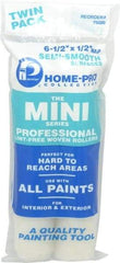 Premier Paint Roller - 1/2" Nap, Mini Paint Roller - 6-1/2" Wide, Includes Roller Cover - Exact Industrial Supply
