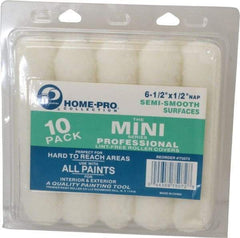 Premier Paint Roller - 1/2" Nap, Mini Paint Roller - 6-1/2" Wide, Includes Roller Cover - Exact Industrial Supply