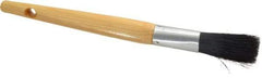 Premier Paint Roller - 3/8" Oval Hog Sash Brush - 2" Bristle Length, 6" Wood Handle - Exact Industrial Supply
