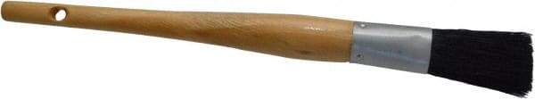 Premier Paint Roller - 5/8" Oval Hog Sash Brush - 2-1/4" Bristle Length, 6" Wood Handle - Exact Industrial Supply