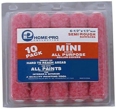Premier Paint Roller - 1/2" Nap, Mini Paint Roller - 6-1/2" Wide, Includes Roller Cover - Exact Industrial Supply