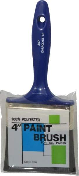 Premier Paint Roller - 4" Synthetic Wall Brush - 2-3/4" Bristle Length, 6-3/4" Plastic Handle - Exact Industrial Supply