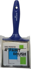 Premier Paint Roller - 4" Synthetic Wall Brush - 2-3/4" Bristle Length, 6-3/4" Plastic Handle - Exact Industrial Supply