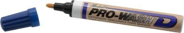 Markal - Blue Oil-Based Paint Marker - Fine Tip, Alcohol Base Ink - Exact Industrial Supply