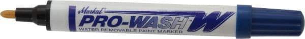 Markal - Blue Oil-Based Paint Marker - Fine Tip, Alcohol Base Ink - Exact Industrial Supply