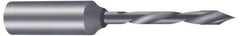 Onsrud - 3mm Cutting Diam x 30mm Length of Cut, 2 Flute, Upcut Spiral Router Bit - Uncoated, Left Hand Cut, Solid Carbide, 57mm OAL x 10mm Shank Diam, Through-Hole Boring Bit - Exact Industrial Supply