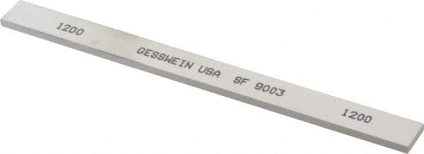 1200 Grit Aluminum Oxide Rectangular Polishing Stone Ultra Fine Grade, 1/2″ Wide x 6″ Long x 1/8″ Thick