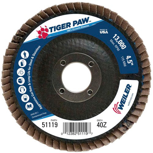 4 1/2 TIGER PAW ABRASIVE - Exact Industrial Supply