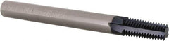 Scientific Cutting Tools - 1/8-28 Thread, 1/4" Shank Diam, AlTiN+ Coating, Solid Carbide Straight Flute Thread Mill - 4 Flutes, 2-1/2" OAL, 1/16" Min Noml Diameter - Exact Industrial Supply