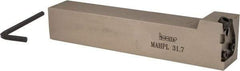 Iscar - MAHP, External, Left Hand, Indexable Grooving Tool Holder - 1-1/4" Shank Height, 1-1/4" Shank Width, 7" OAL - Exact Industrial Supply