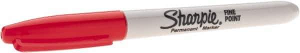 Dymo - Red Permanent Marker - Fine Felt Tip, AP Nontoxic Ink - Exact Industrial Supply