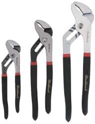 Blackhawk by Proto - 3 Piece Rib Lock Plier Set - Comes in Pouch - Exact Industrial Supply