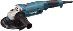 Makita - 6" Wheel Diam, 10,000 RPM, Corded Angle & Disc Grinder - 5/8-11 Spindle, 120 Volts, 10.5 Amps - Exact Industrial Supply