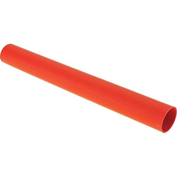 Value Collection - 8" Long Heat Shrink Electrical Tubing - Red - Exact Industrial Supply