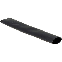 Value Collection - 6" Long Heat Shrink Electrical Tubing - Black - Exact Industrial Supply